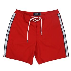 Hollister Men’s Board Short Men’s Size 30 Red 9 inch Inseam NWT